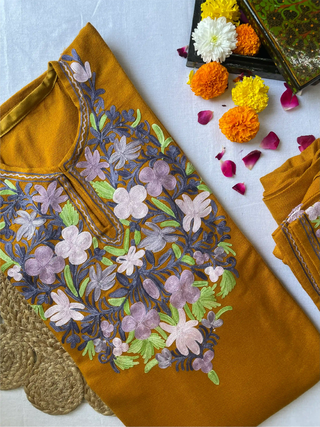 Kashmiri Pheran Sets - Aari Embroidered