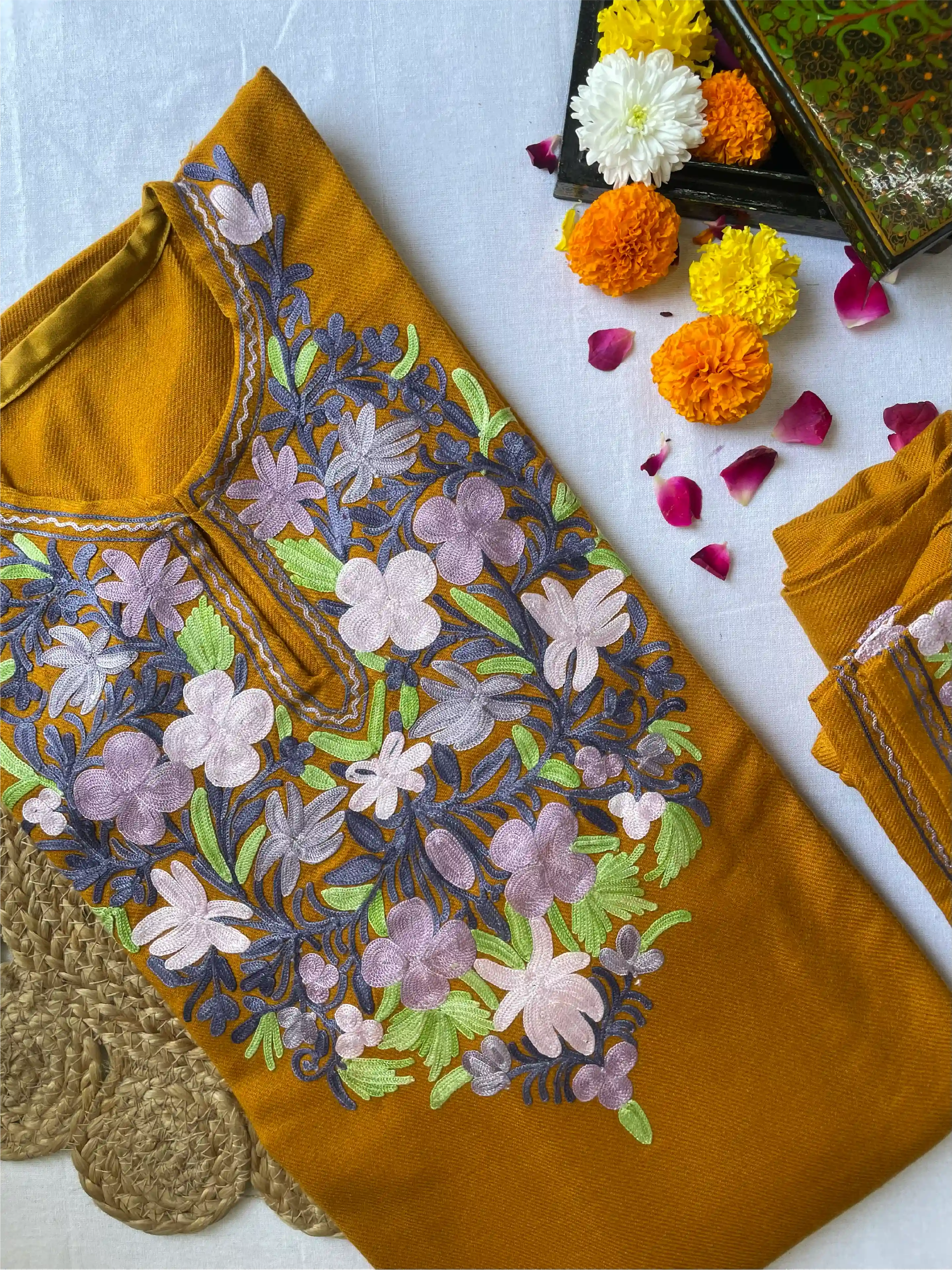 Kashmiri Pheran Sets - Aari Embroidered