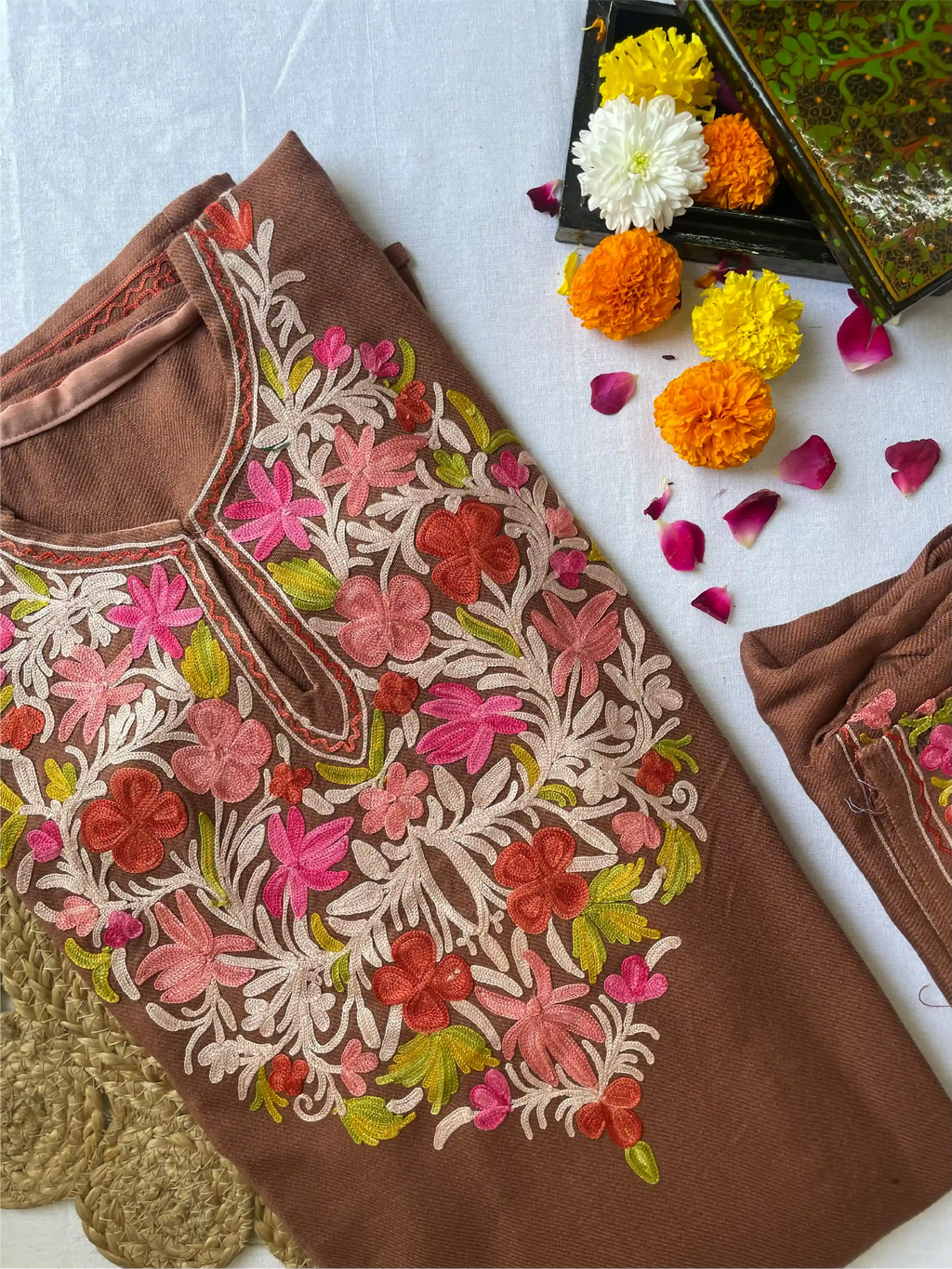 Kashmiri Pheran Sets - Aari Embroidered