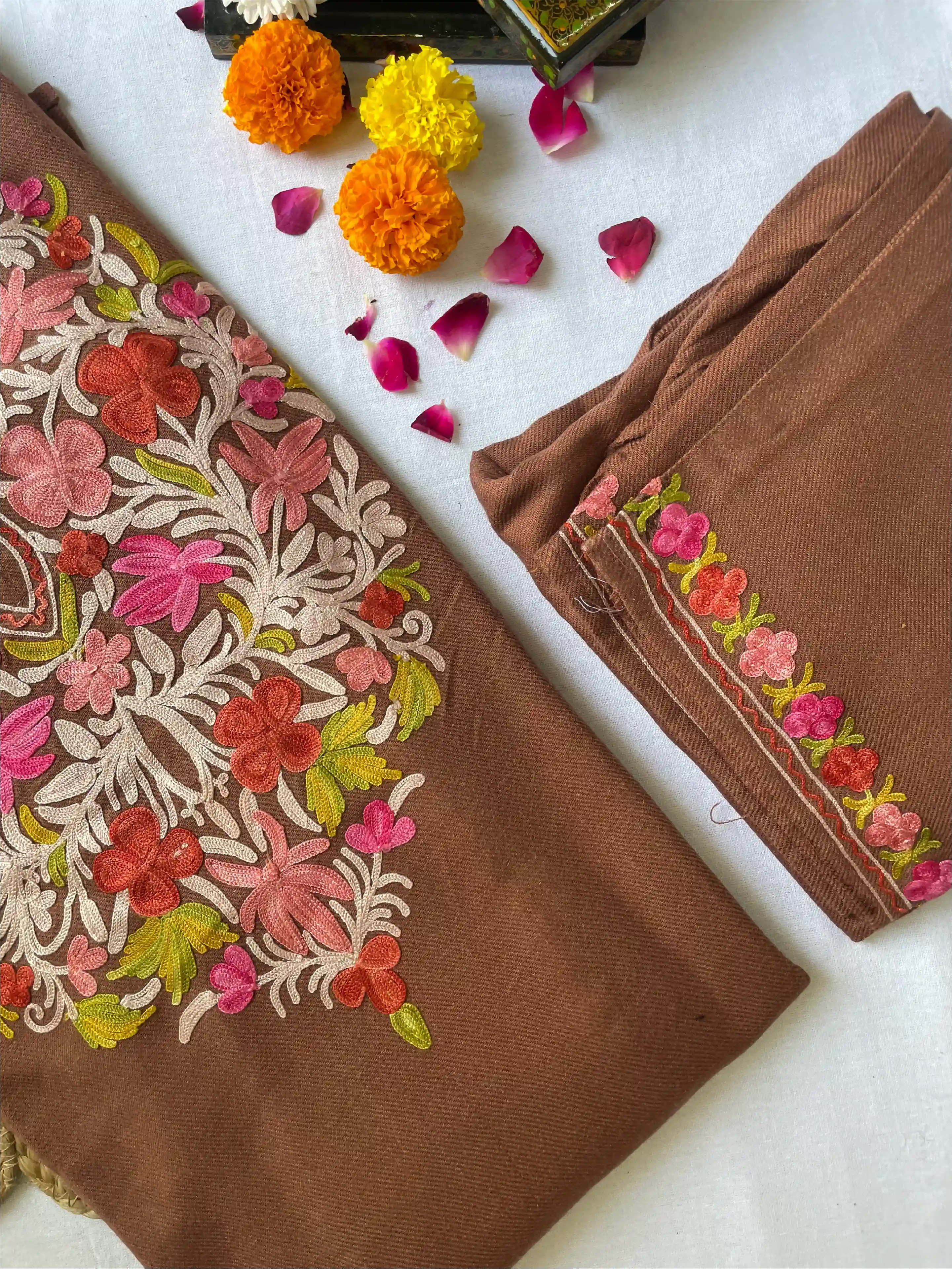 Kashmiri Pheran Sets - Aari Embroidered