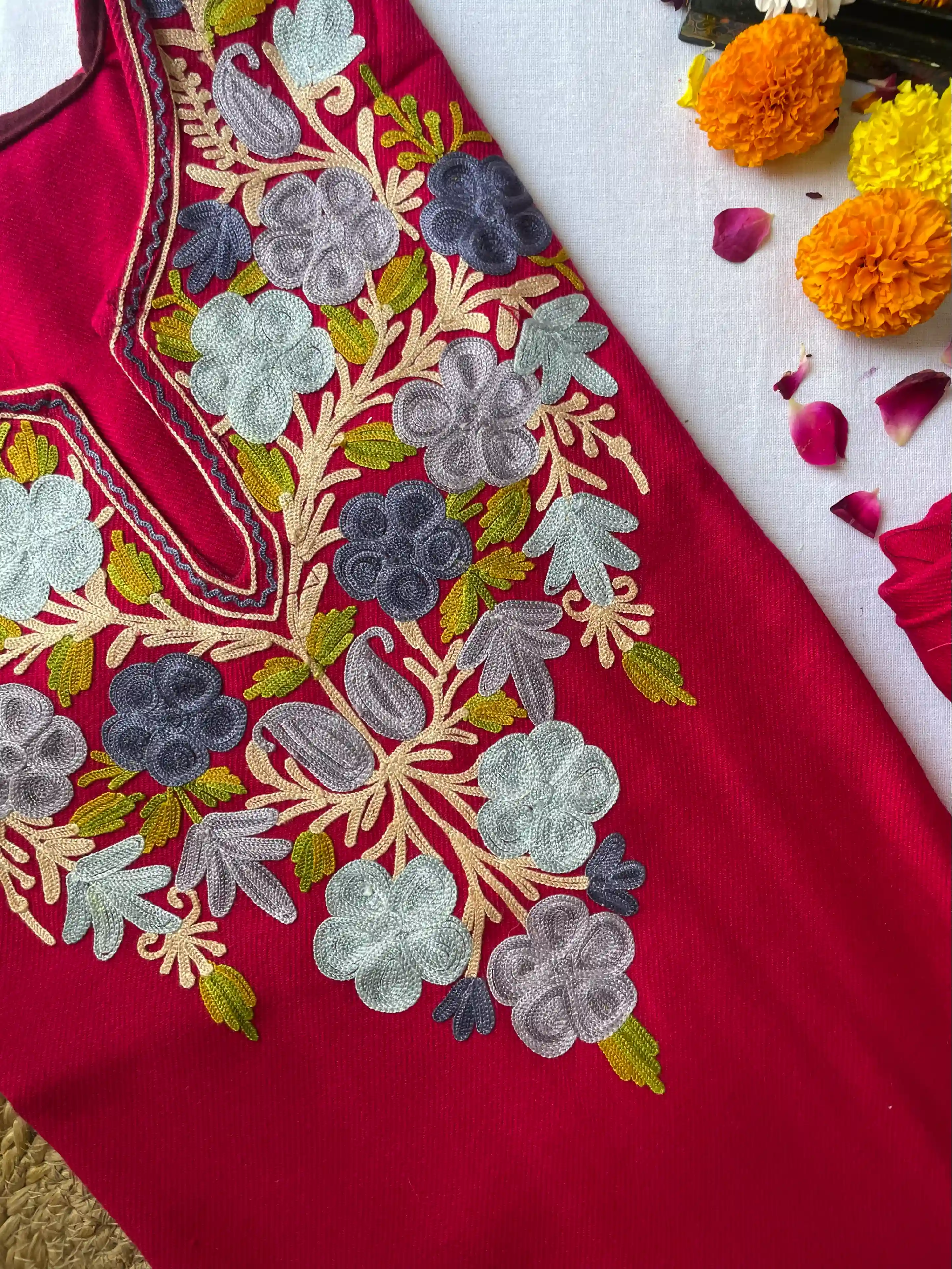 Kashmiri Pheran Sets - Aari Embroidered