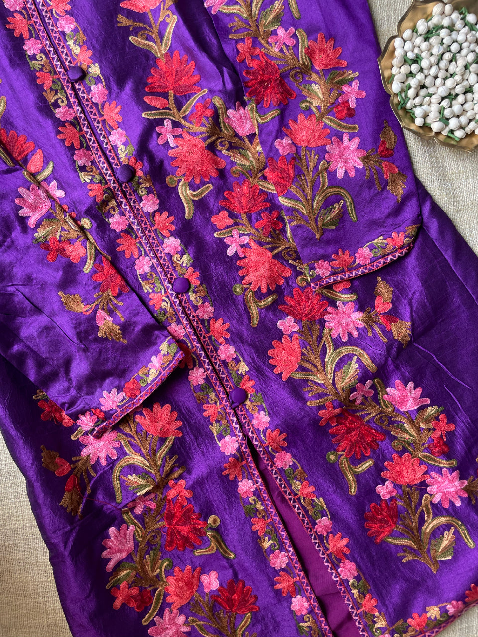 Long Kashmiri Jackets - Silk