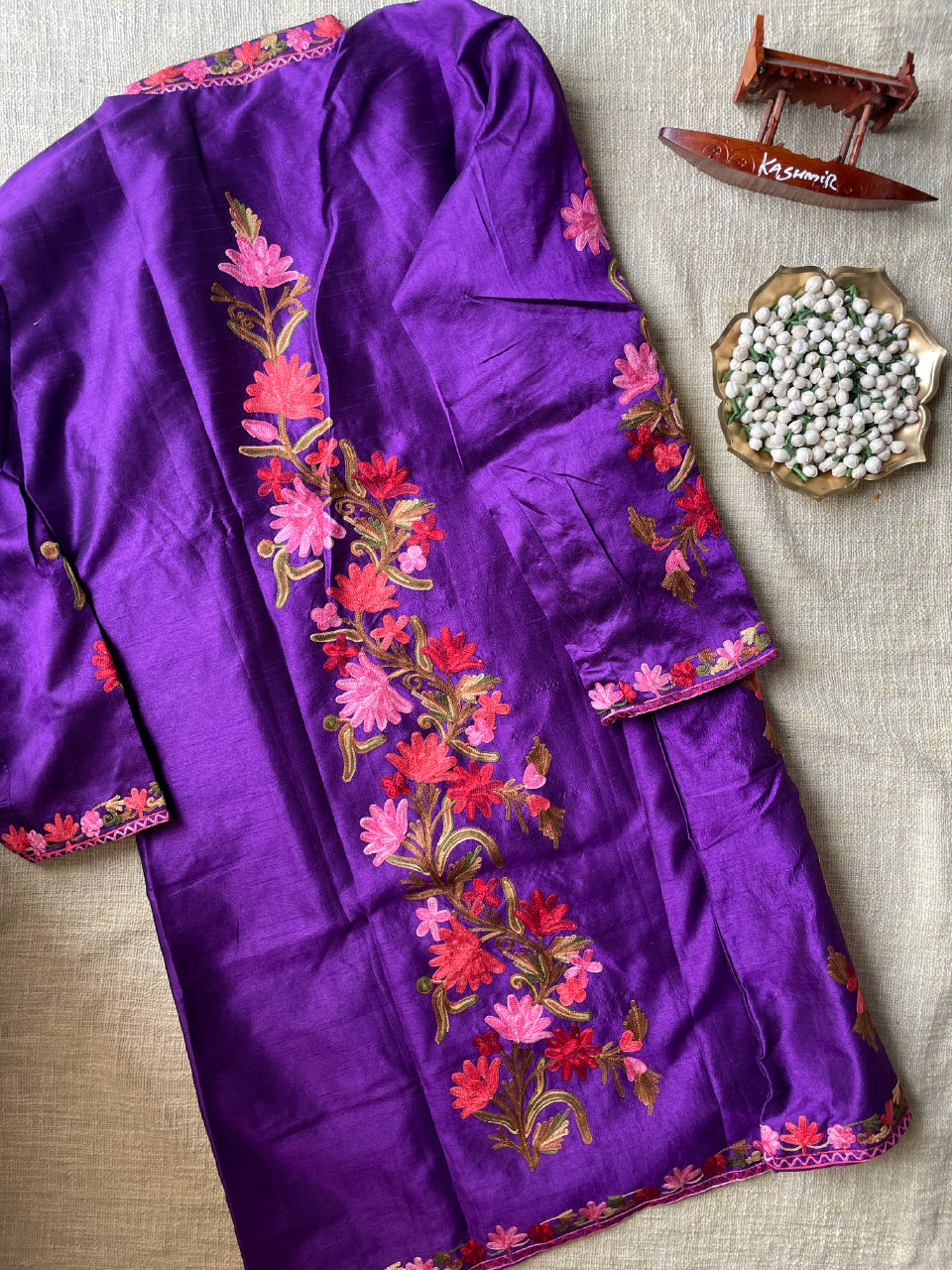 Long Kashmiri Jackets - Silk