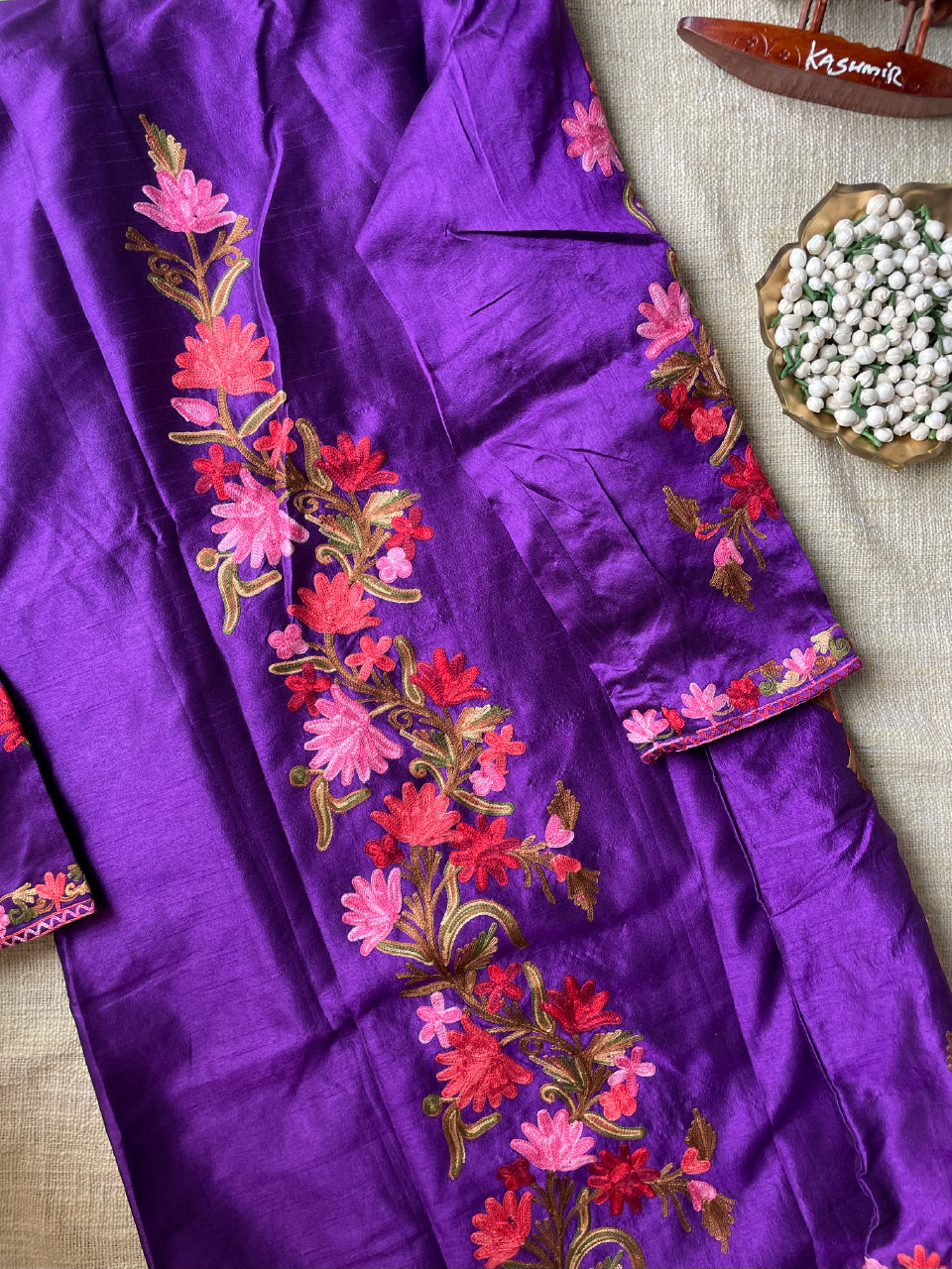 Long Kashmiri Jackets - Silk