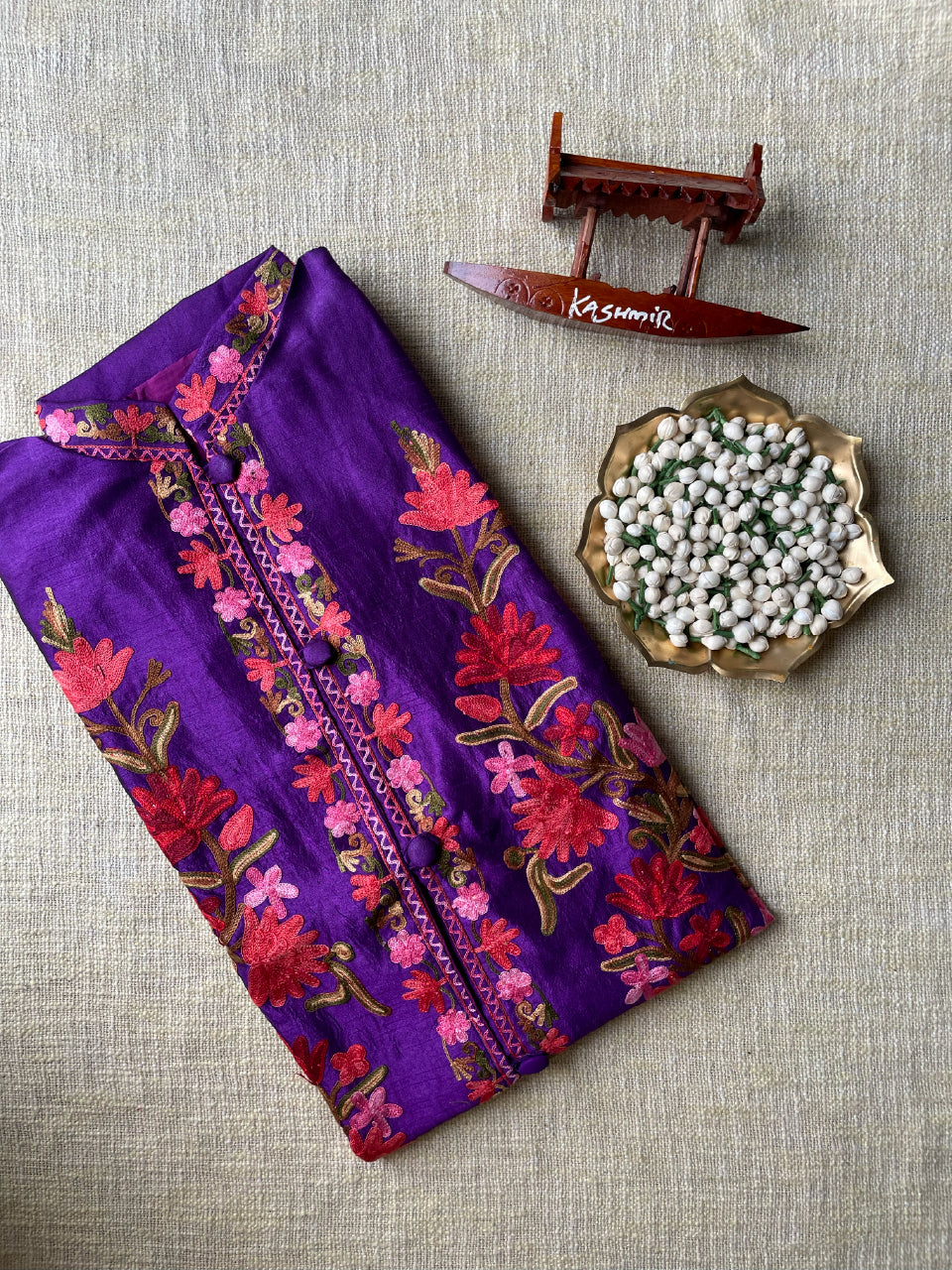 Long Kashmiri Jackets - Silk