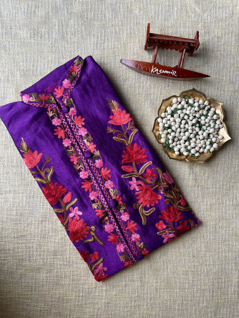 Long Kashmiri Jackets - Silk