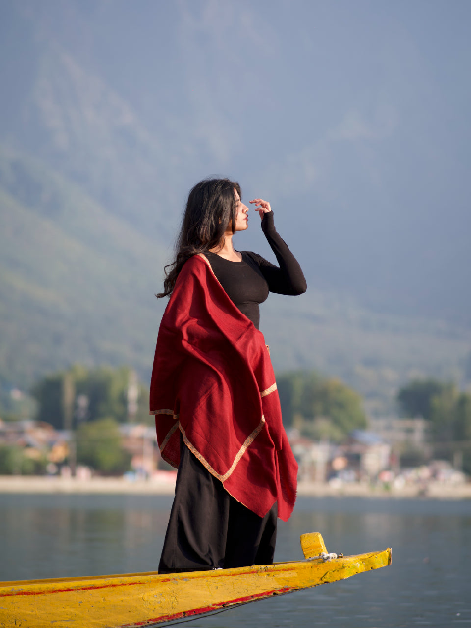 Kashmiri Pashmina | Sozni Stole Neemdore | Luxury Heritage
