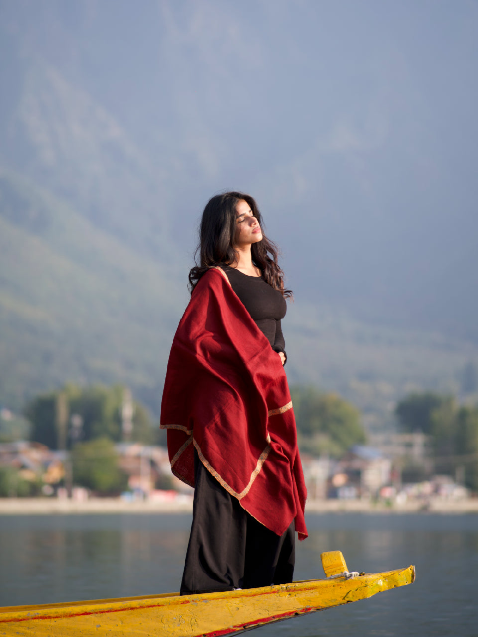 Kashmiri Pashmina | Sozni Stole Neemdore | Luxury Heritage