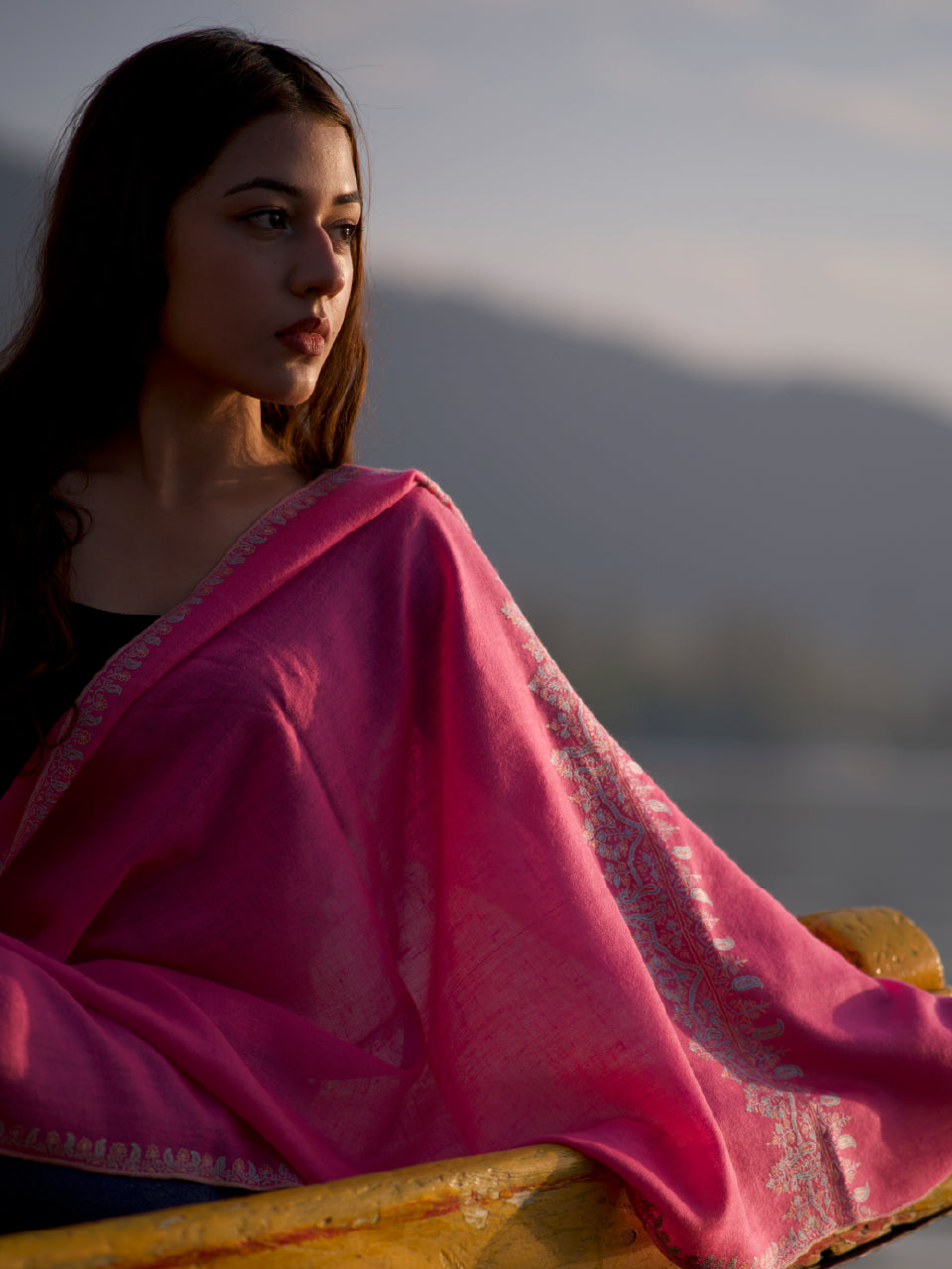 Kashmiri Pashmina | Sozni Palladar Stole | Luxury Heritage
