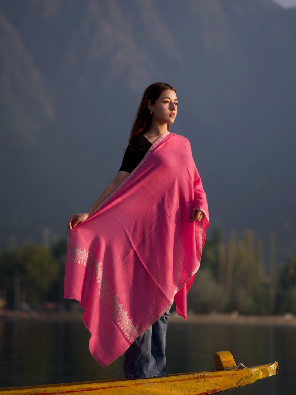 Kashmiri Pashmina | Sozni Palladar Stole | Luxury Heritage