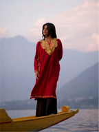 Cashmilon Pheran Set - Aari